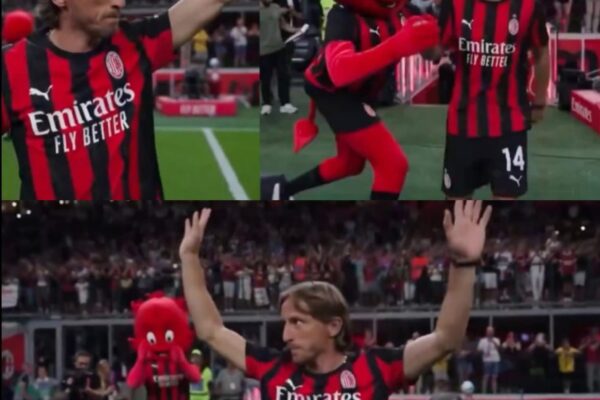 Luka Modrić’s Historic Milan Unveiling Shakes San Siro — Coppa Italia in Shock: The footballing world witnessed history tonight at the San Siro, as **Luka Modrić**, one of the greatest midfielders of all time, was officially unveiled as an **AC Milan player**. The moment was nothing short of breathtaking — a mix of disbelief, passion, and raw emotion that shook the very foundations of the legendary stadium.